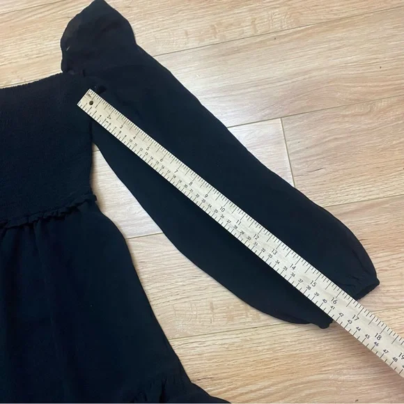 Aritzia Wilfred Tempest Black Long Sleeve Mini Dress - Picture 11 of 11